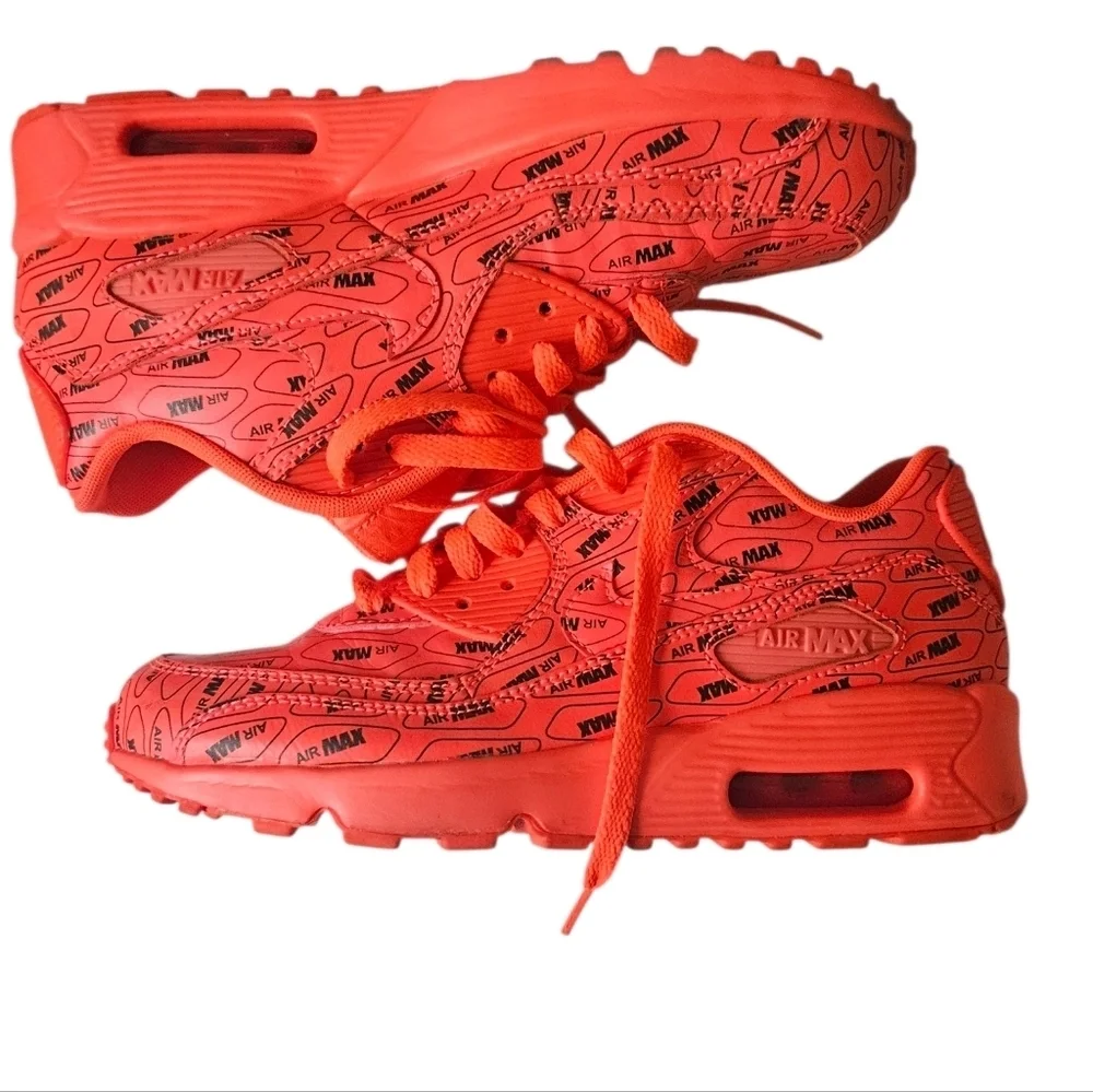 Nike Air Max 90 SE GS 'All Over Logo' 859560-600 Youth 6Y